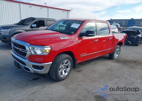 2020 Ram 1500 Big Horn 4X4 5'7 Box из США, поврежденный, VIN 1C6SRFFT3LN344682